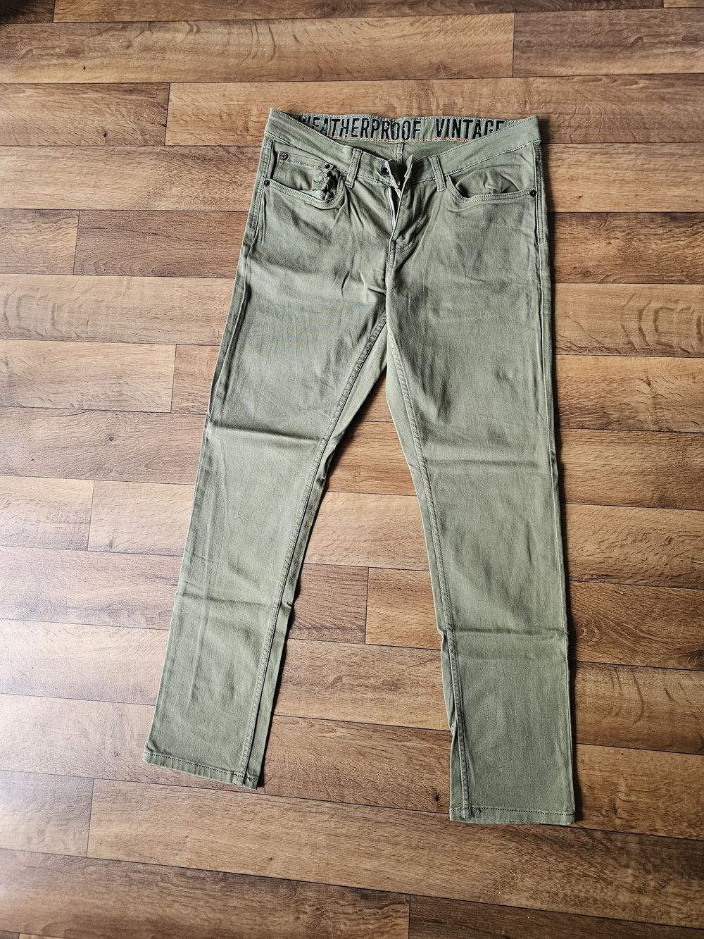 Weatherproof Men's Olive Green Jeans